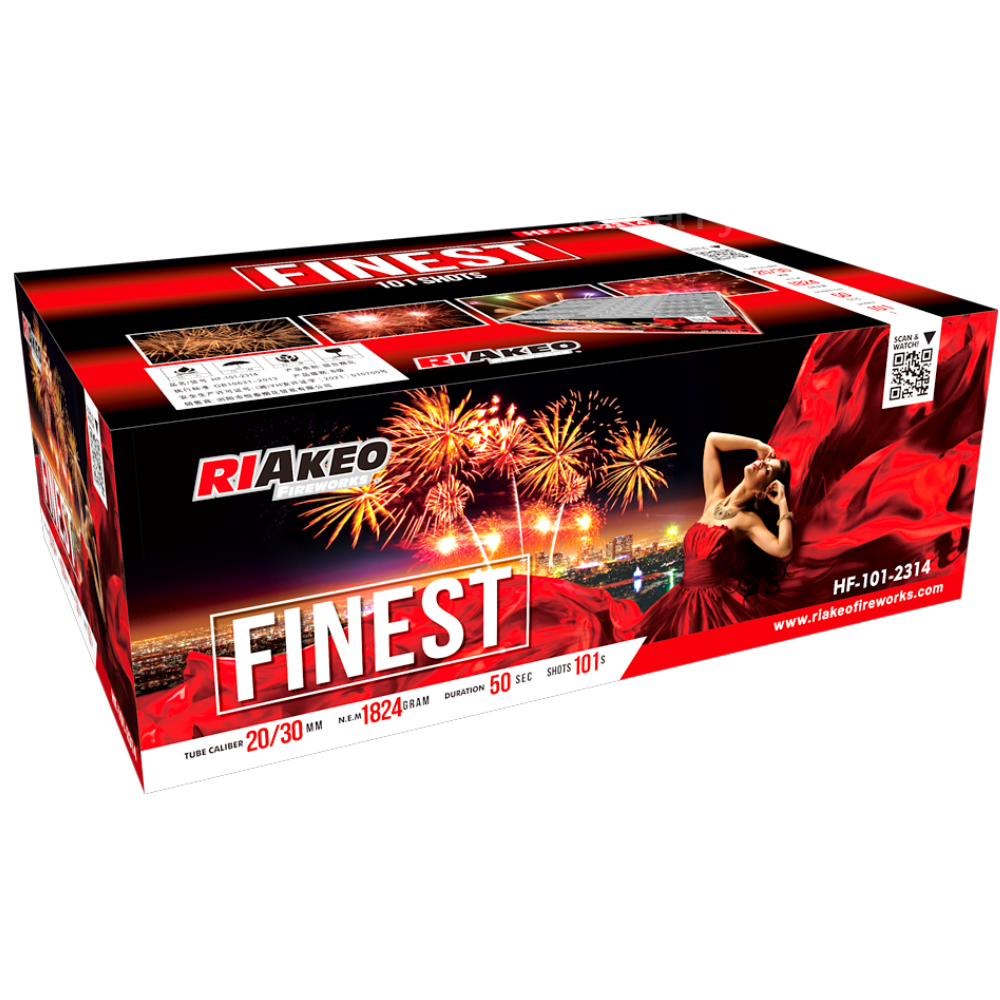 Riakeo Finest - 101 Schuss Verbundfeuerwerk Riakeo